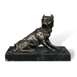 Chien De Garde En Bronze - Fin Du XIXe Siècle